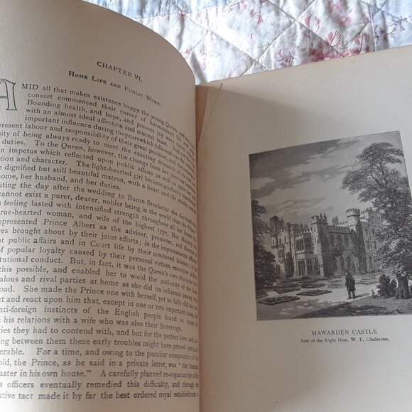 RARE 1896 Queen Victoria Her Life and Reign Antique Book - Picture 10 of 16